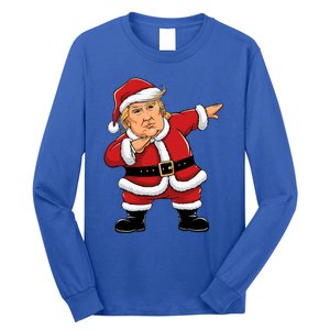 Dabbing Santa Trump Xmas Lights Christmas Long Sleeve Shirt