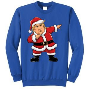 Dabbing Santa Trump Xmas Lights Christmas Sweatshirt