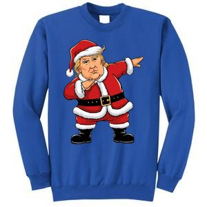 Dabbing Santa Trump Xmas Lights Christmas Tall Sweatshirt