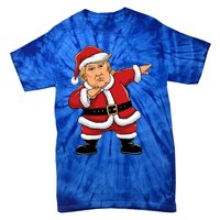 Dabbing Santa Trump Xmas Lights Christmas Tie-Dye T-Shirt