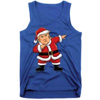 Dabbing Santa Trump Xmas Lights Christmas Tank Top