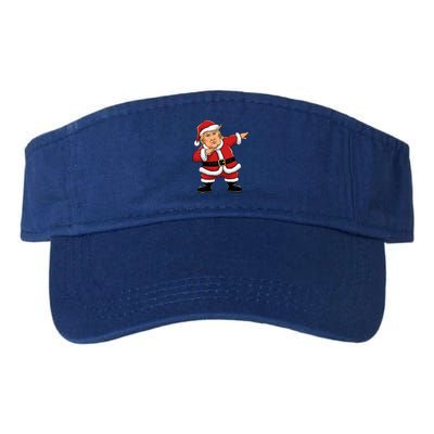 Dabbing Santa Trump Xmas Lights Christmas Valucap Bio-Washed Visor