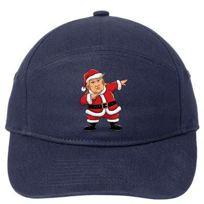 Dabbing Santa Trump Xmas Lights Christmas 7-Panel Snapback Hat