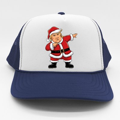 Dabbing Santa Trump Xmas Lights Christmas Trucker Hat