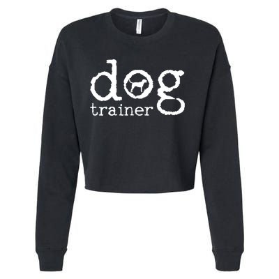 Dog School Trainer Labrador Golden Retriever Cropped Pullover Crew