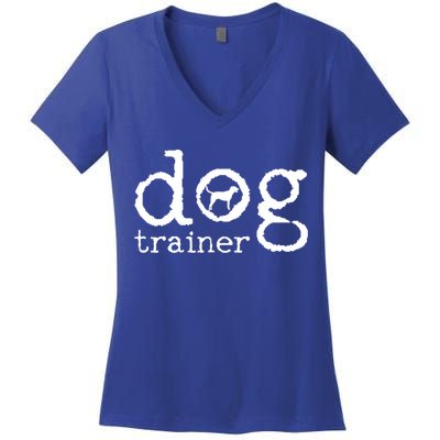 Dog School Trainer Labrador Golden Retriever Women's V-Neck T-Shirt