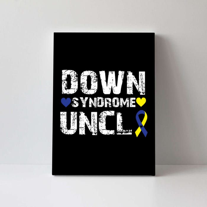 Down Syndrome Uncle Family Matching For Down Syndrome Awareness Gift Canvas