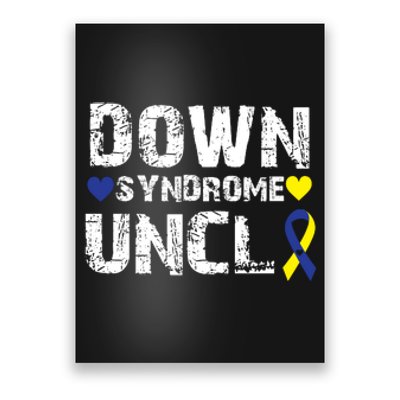 Down Syndrome Uncle Family Matching For Down Syndrome Awareness Gift Poster