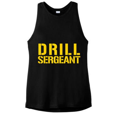 Drill Sergeant Uniform Military Boot Camp Instructor Ladies PosiCharge Tri-Blend Wicking Tank
