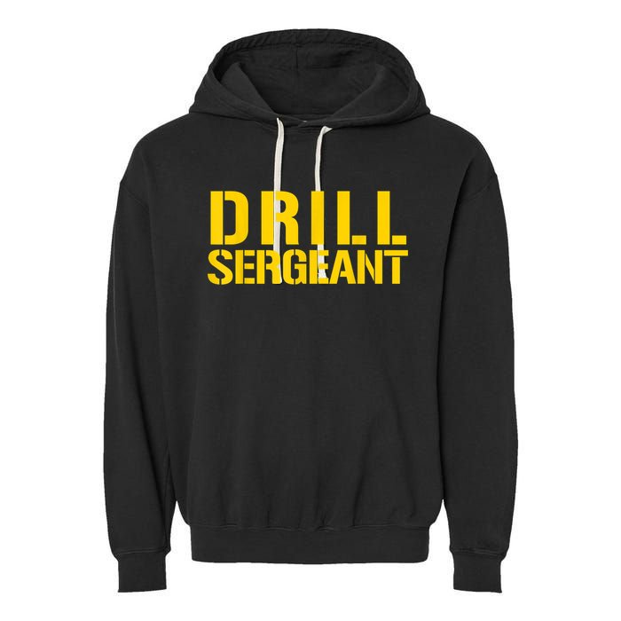 Drill Sergeant Uniform Military Boot Camp Instructor Garment-Dyed Fleece Hoodie