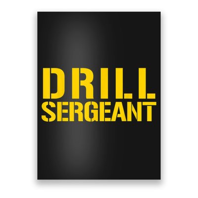 Drill Sergeant Uniform Military Boot Camp Instructor Poster