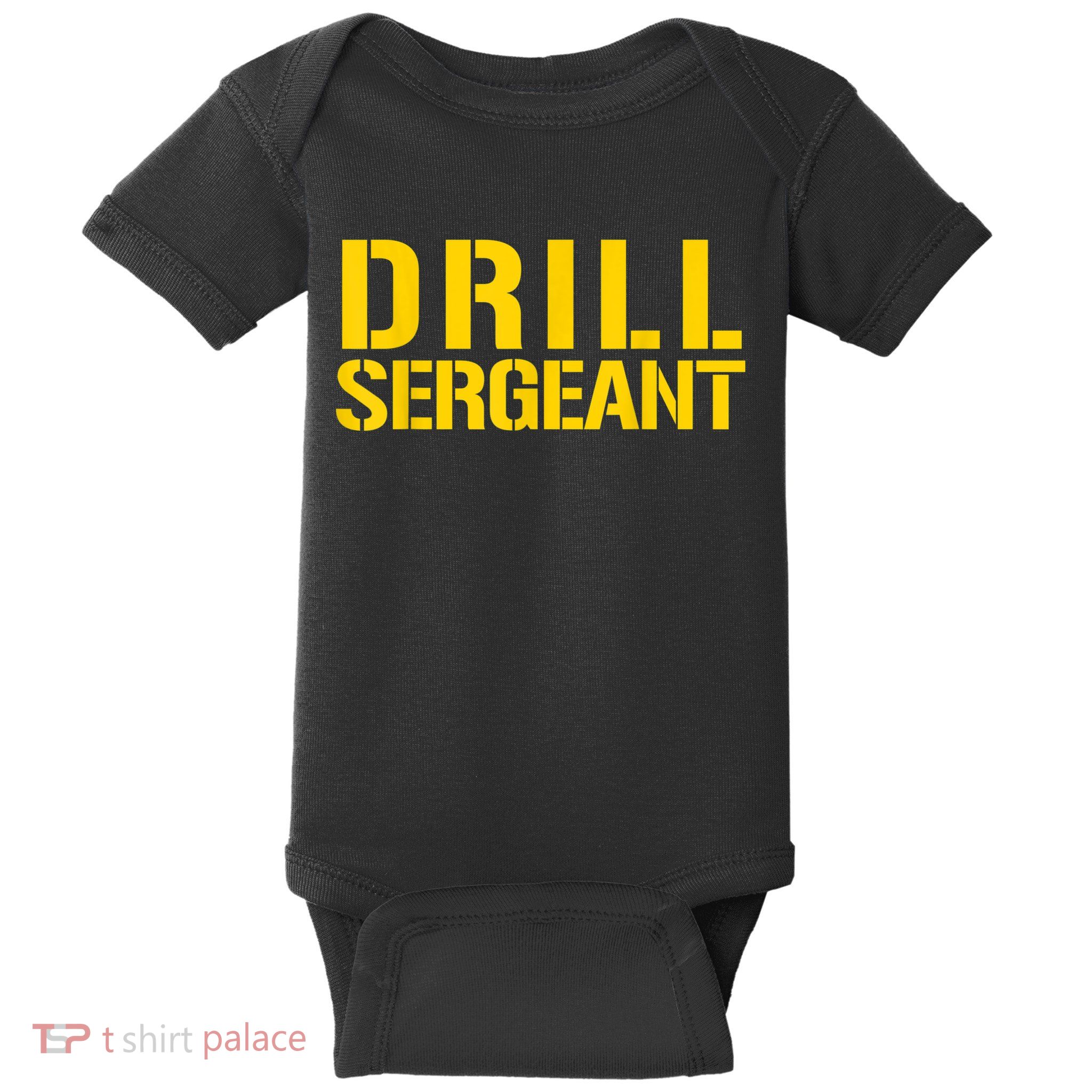 Drill Sergeant Uniform Military Boot Camp Instructor Baby Bodysuit