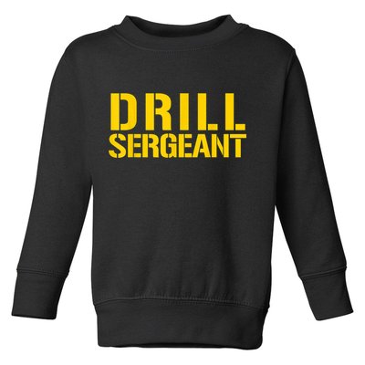 Drill Sergeant Uniform Military Boot Camp Instructor Toddler Sweatshirt