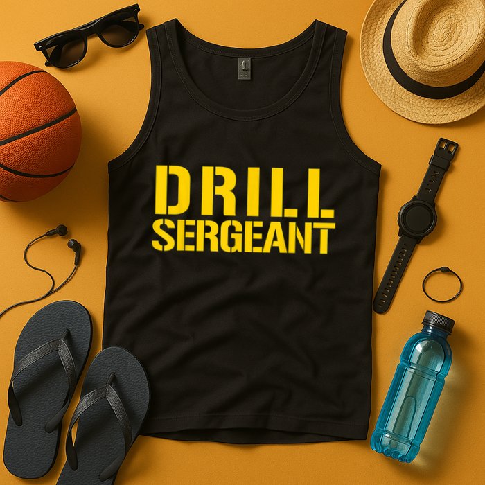 Drill Sergeant Uniform Military Boot Camp Instructor Tank Top