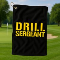 Drill Sergeant Uniform Military Boot Camp Instructor Golf Towel