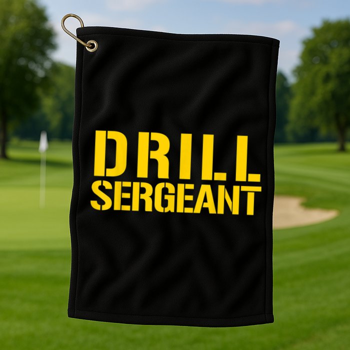 Drill Sergeant Uniform Military Boot Camp Instructor Golf Towel