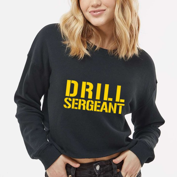 Drill Sergeant Uniform Military Boot Camp Instructor Cropped Pullover Crew