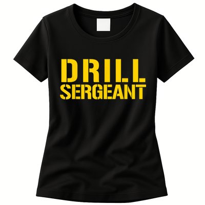 Drill Sergeant Uniform Military Boot Camp Instructor Womens T-Shirt