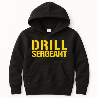 Drill Sergeant Uniform Military Boot Camp Instructor Kids Hoodie