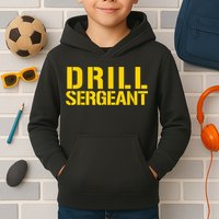 Drill Sergeant Uniform Military Boot Camp Instructor Kids Hoodie