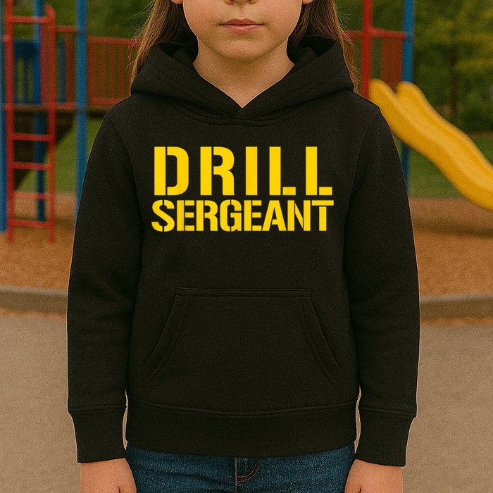 Drill Sergeant Uniform Military Boot Camp Instructor Kids Hoodie