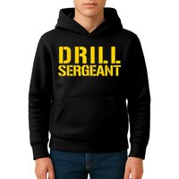 Drill Sergeant Uniform Military Boot Camp Instructor Kids Hoodie