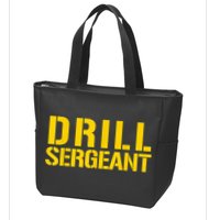 Drill Sergeant Uniform Military Boot Camp Instructor Zip Tote Bag