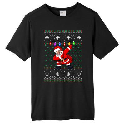 Dabbing Santa Ugly Christmas (1) Tall Fusion ChromaSoft Performance T-Shirt