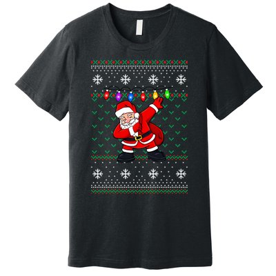 Dabbing Santa Ugly Christmas (1) Premium T-Shirt