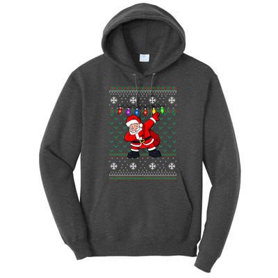 Dabbing Santa Ugly Christmas (1) Tall Hoodie