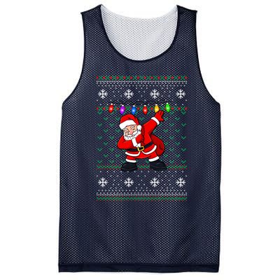 Dabbing Santa Ugly Christmas (1) Mesh Reversible Basketball Jersey Tank