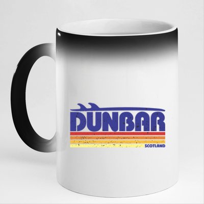 Dunbar Scotland Uk Retro Tourism Cool Gift 11oz Black Color Changing Mug