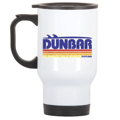 Dunbar Scotland Uk Retro Tourism Cool Gift Stainless Steel Travel Mug