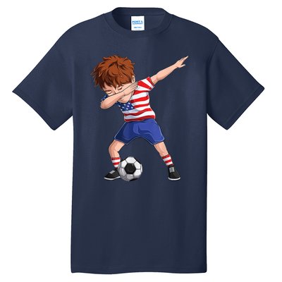 Dabbing Soccer  United States Jersey USA Football Tall T-Shirt