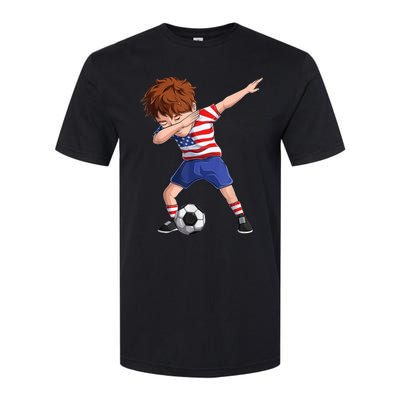 Dabbing Soccer  United States Jersey USA Football Softstyle® CVC T-Shirt