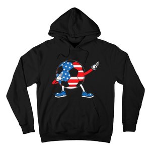 Dabbing Soccer USA Flag For Soccer Lover Hoodie