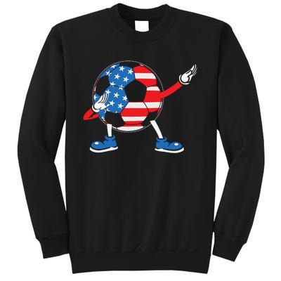 Dabbing Soccer USA Flag For Soccer Lover Sweatshirt