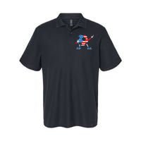 Dabbing Soccer USA Flag For Soccer Lover Softstyle Adult Sport Polo