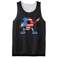 Dabbing Soccer USA Flag For Soccer Lover Mesh Reversible Basketball Jersey Tank