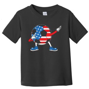 Dabbing Soccer USA Flag For Soccer Lover Toddler T-Shirt