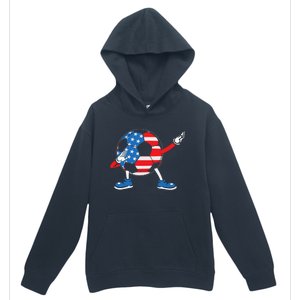 Dabbing Soccer USA Flag For Soccer Lover Urban Pullover Hoodie