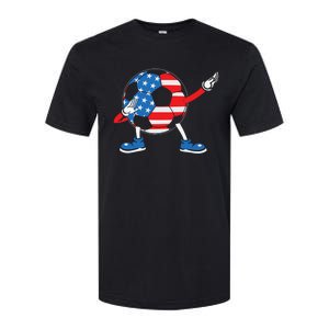 Dabbing Soccer USA Flag For Soccer Lover Softstyle CVC T-Shirt