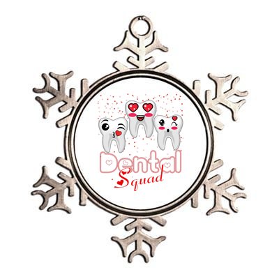 Dental Squad Valentine's Students Dentist Assistants Hygiene Gift Metallic Star Ornament