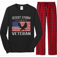 Desert Storm Veteran Persian War Service Ribbon Long Sleeve Pajama Set