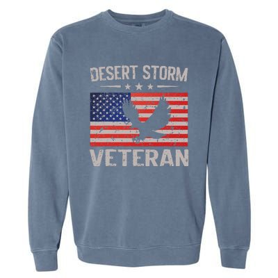 Desert Storm Veteran Persian War Service Ribbon Garment-Dyed Sweatshirt