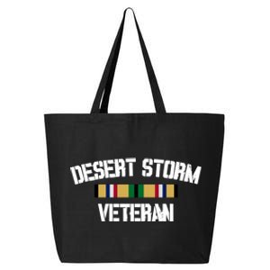 Desert Storm Veteran Pride Persian Gulf War Service Ribbon Gift 25L Jumbo Tote