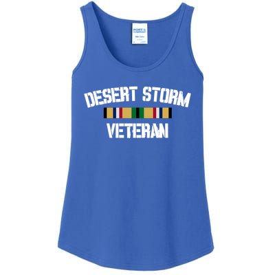 Desert Storm Veteran Pride Persian Gulf War Service Ribbon Gift Ladies Essential Tank