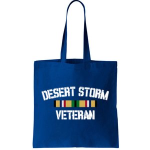 Desert Storm Veteran Pride Persian Gulf War Service Ribbon Gift Tote Bag