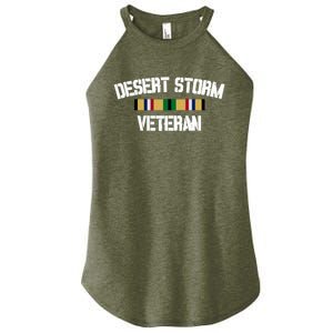 Desert Storm Veteran Pride Persian Gulf War Service Ribbon Gift Women's Perfect Tri Rocker Tank