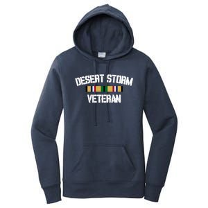 Desert Storm Veteran Pride Persian Gulf War Service Ribbon Gift Women's Pullover Hoodie